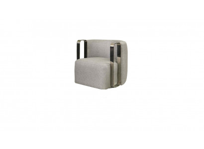 Nowoczesny Fotel Single Seater Material Salon Szara Podkładka miejsce siedzące Design